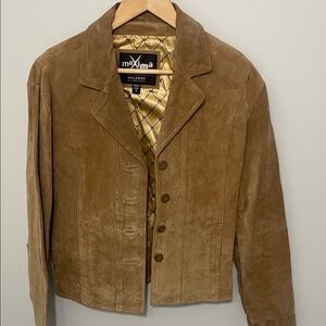 1980’s Woman’s Wilson’s Maxima Tan Leather Suede Jacket size M
